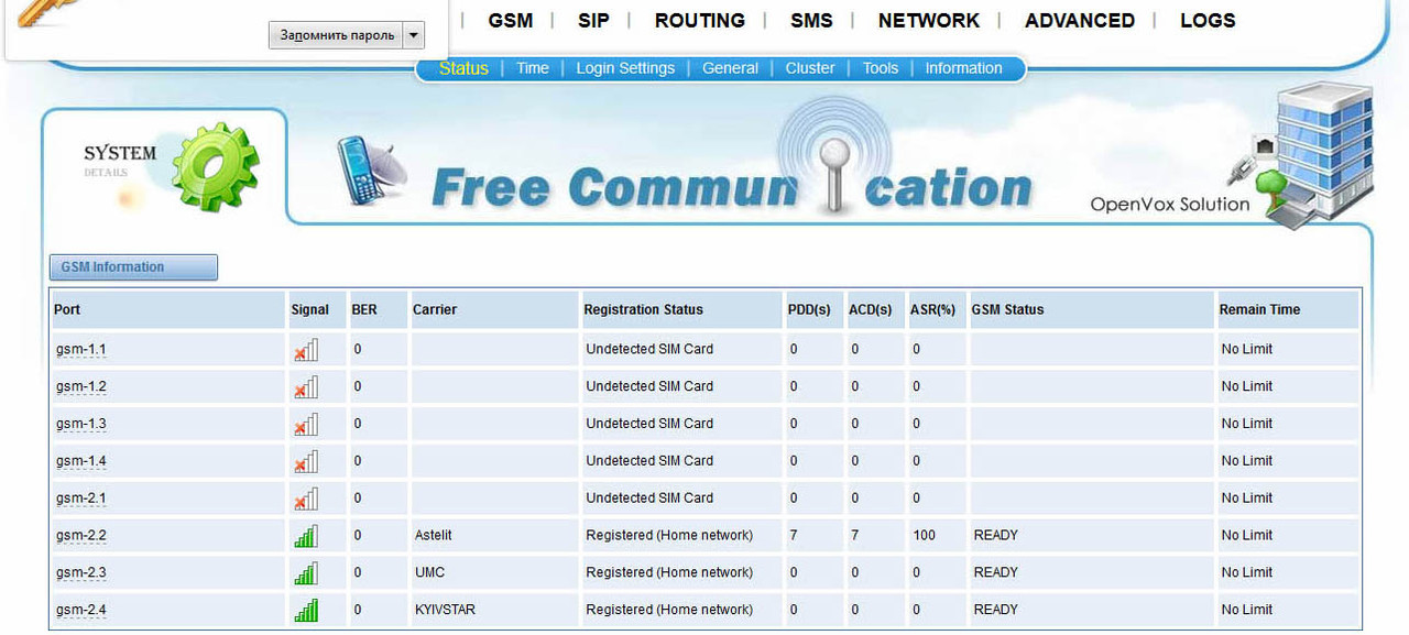 GSM-шлюз OpenVox VoxStack VS-GW2120 Series - фото 2 - id-p3537272