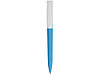 Ручка пластиковая soft-touch шариковая Zorro, голубой/белый, фото 2