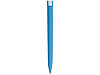 Ручка пластиковая soft-touch шариковая Zorro, голубой/белый, фото 4