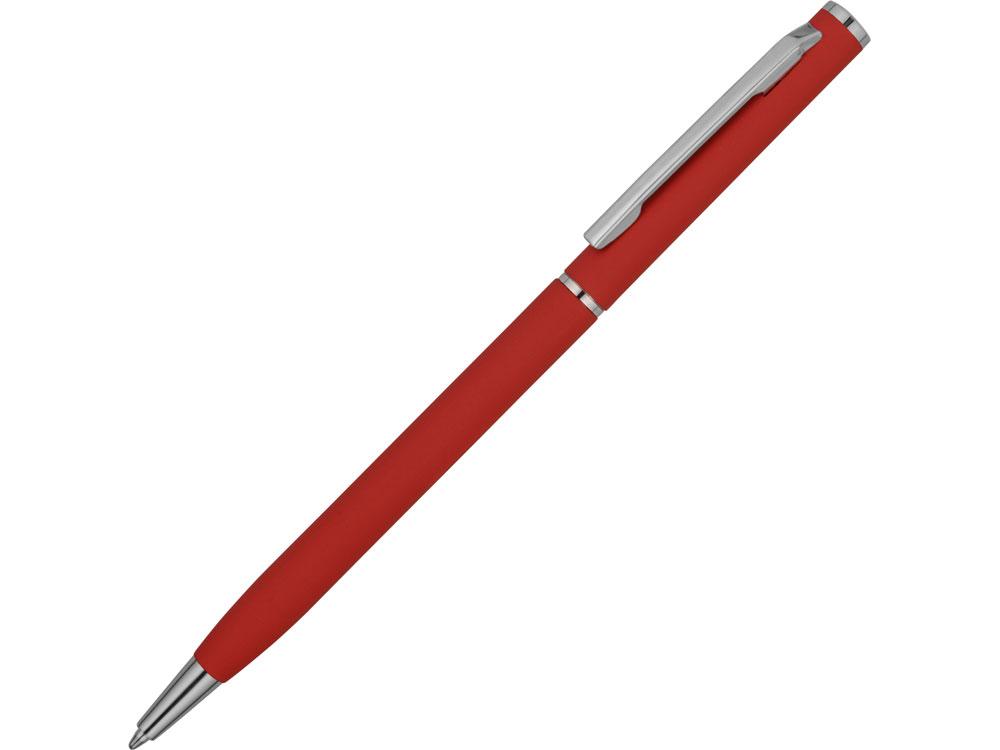 Ручка металлическая шариковая Атриум с покрытием софт-тач, красный - фото 1 - id-p104971413