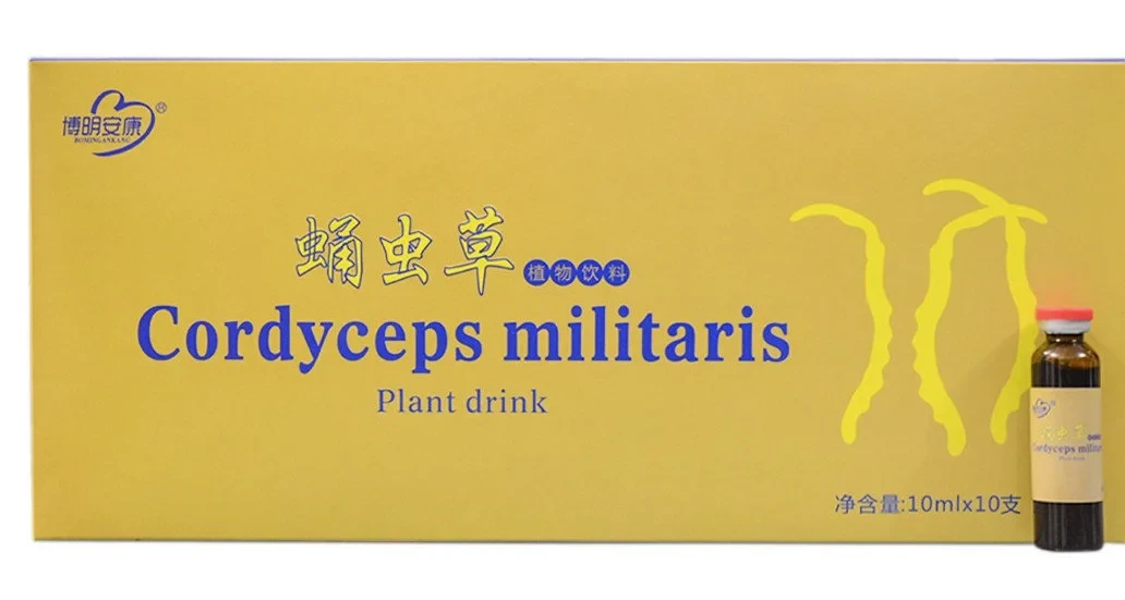 Жидкий кордицепс Cordyceps Militaris Plant Drink натуральный препарат для иммунитета 10 ампул*10мл.