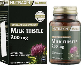 Растительная добавка "Расторопша" Nutraxin 200mg. 60 таблеток