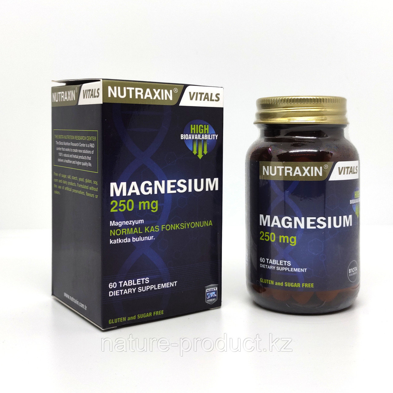 Магний (Magnesium) 250 mg Nutraxin 60 таблеток