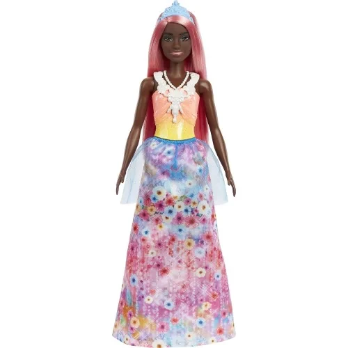 Barbie Дримтопия Кукла Принцесса Барби афроамериканка с розовыми волосами, HGR14