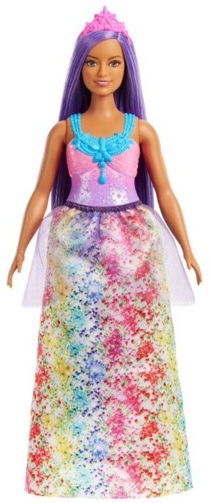 Barbie Дримтопия Кукла Принцесса Барби с фиолетовыми волосами, HGR17 - фото 1 - id-p104952426