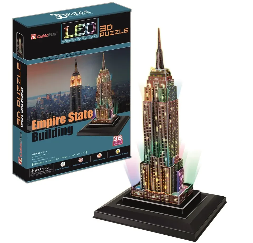 CUBICFUN 3D Эмпайр Стейт Билдинг c LED