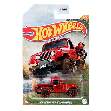 Коллекционная машинка "67 Jeepster Commando" серия Mud Runners , Hot Wheels HFW36