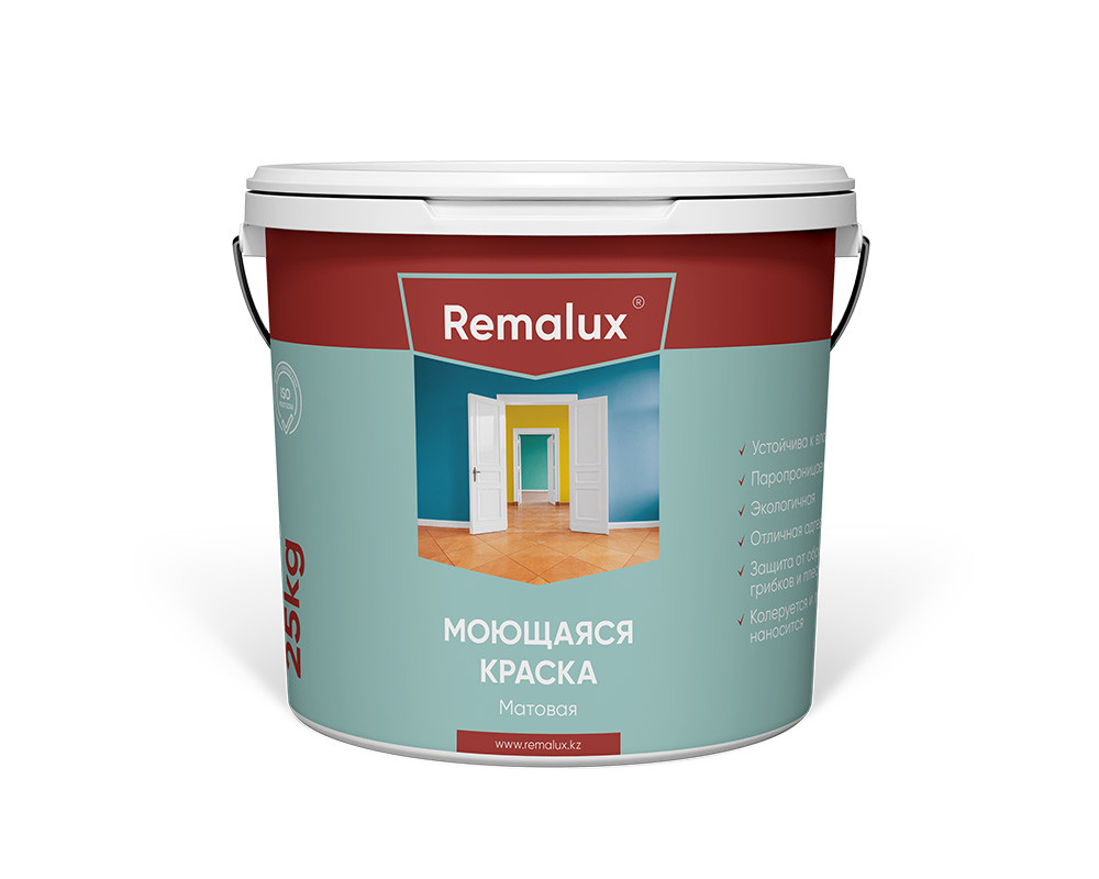 Краска Remalux матовая моющаяся 15 кг