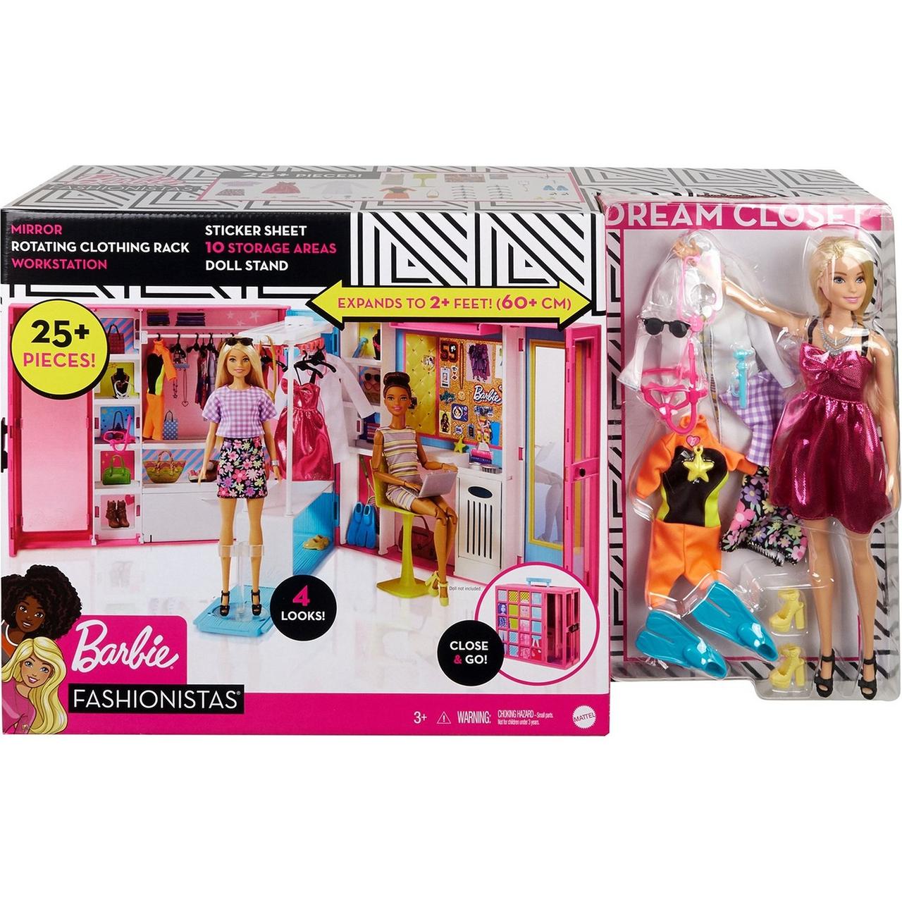 Barbie Игровой набор Гардероб мечты Барби GBK10 Игра с модой - фото 1 - id-p104952429