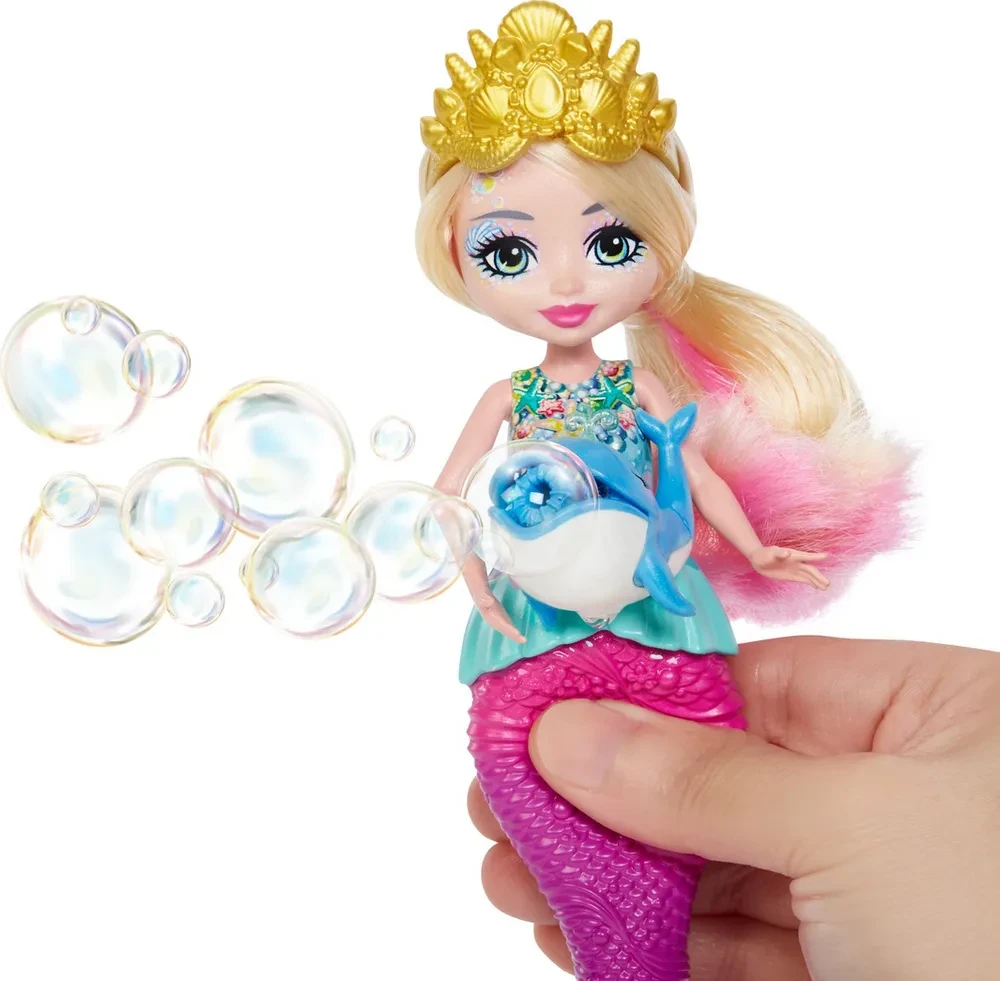 Enchantimals Royal Кукла Энчантималс Роял Королева Русалочка с волшебными пузырьками, 20 см - фото 5 - id-p104952439
