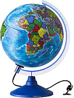 Глобус Земли d25 см Классик Евро политический пластиковая подставка с подсветкой