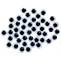 Декоративные глазки круглые черные,диаметр 2,5мм 14шт