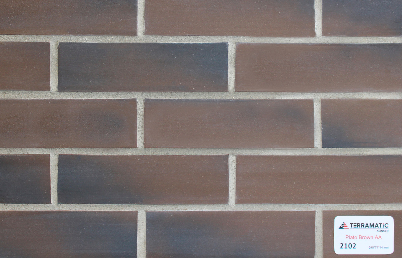 Клинкерная плитка на фасад Plato Brown AA 2102 - фото 2 - id-p104988789