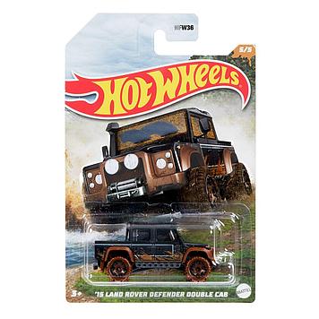 Коллекционная машинка "´15 Land Rover Defender Double Cab" серия Mud Runners ,  Hot Wheels HFW36