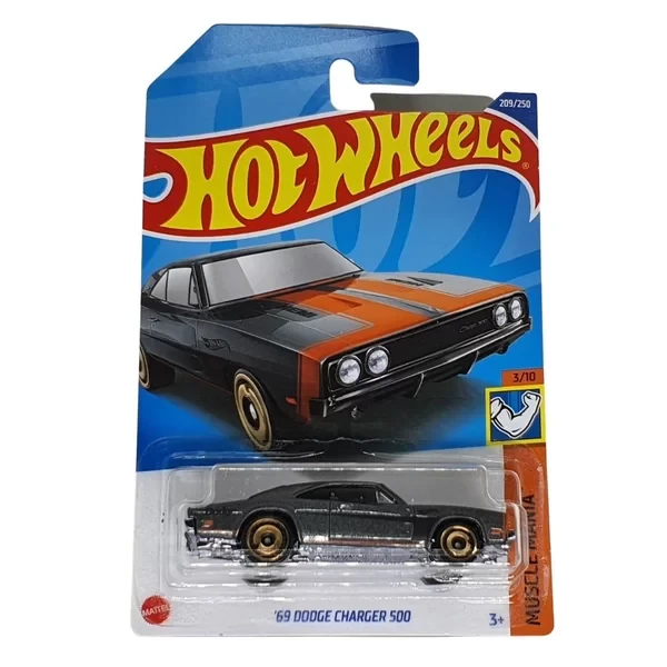 Hot Wheels Модель Dodge Charger 500 '69, мокрый асфальт - фото 1 - id-p104984786