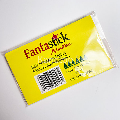 Стикеры бумага клейкая для заметок FANTASTICK 3х5 100 листов, фото 2