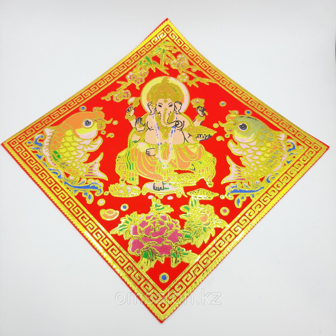 Коврик фен-шуй с Ганешей, 17*17см, фото 1