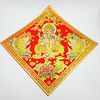 Коврик фен-шуй с Ганешей, 17*17см