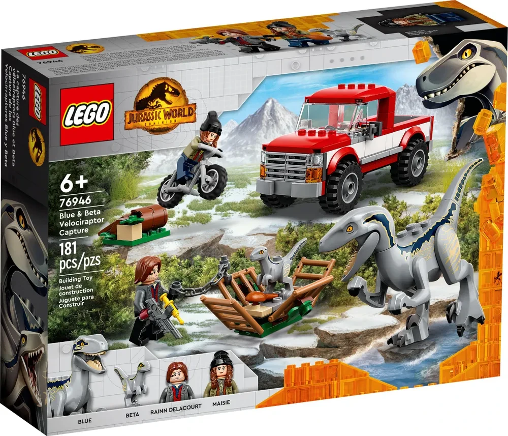76946 Lego Jurassic World Блу и поимка бета-велоцираптора, Лего Мир Юрского периода - фото 1 - id-p104993384