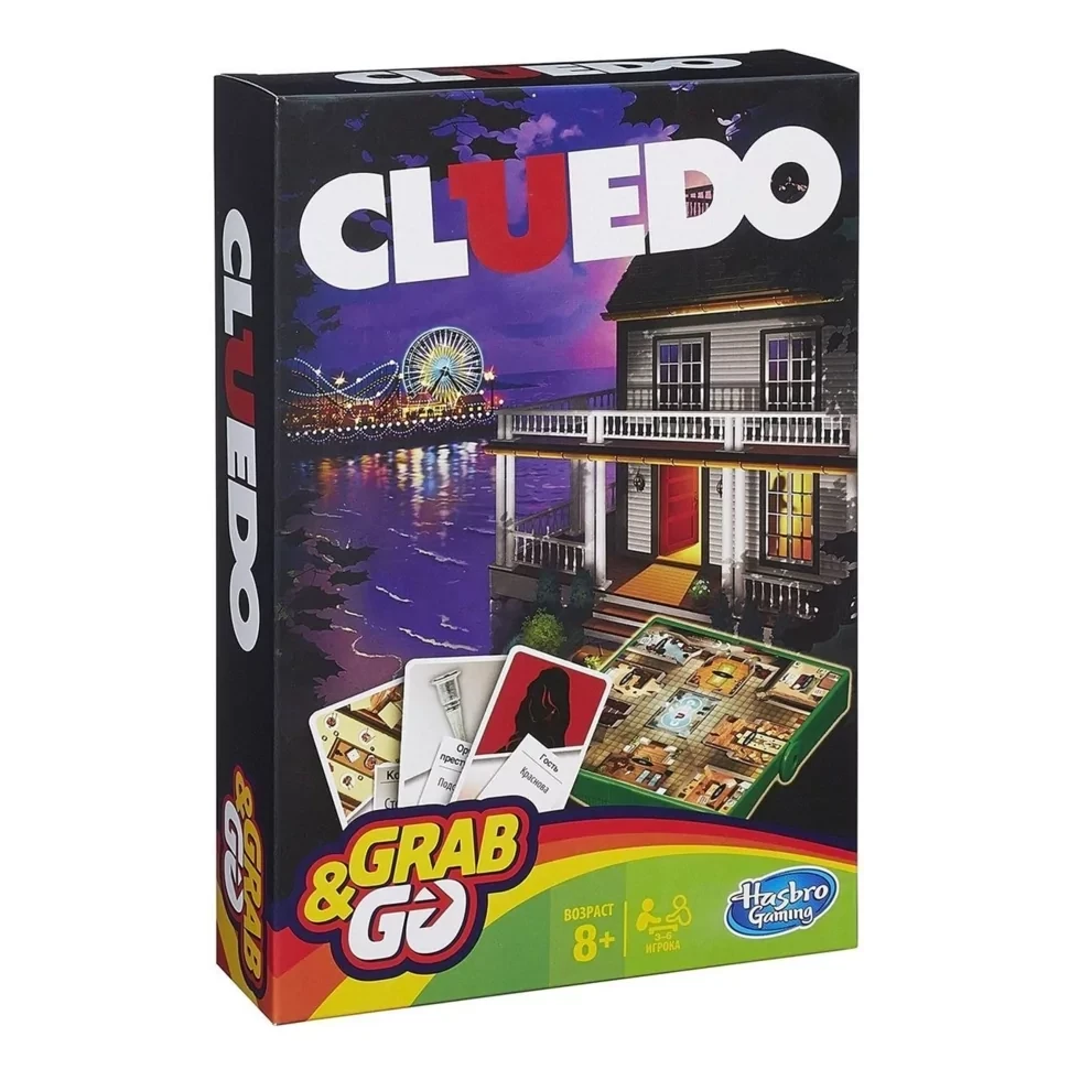 Настольная игра: Cluedo (Клуэдо) Grab&Go | Hasbro - фото 1 - id-p104994033