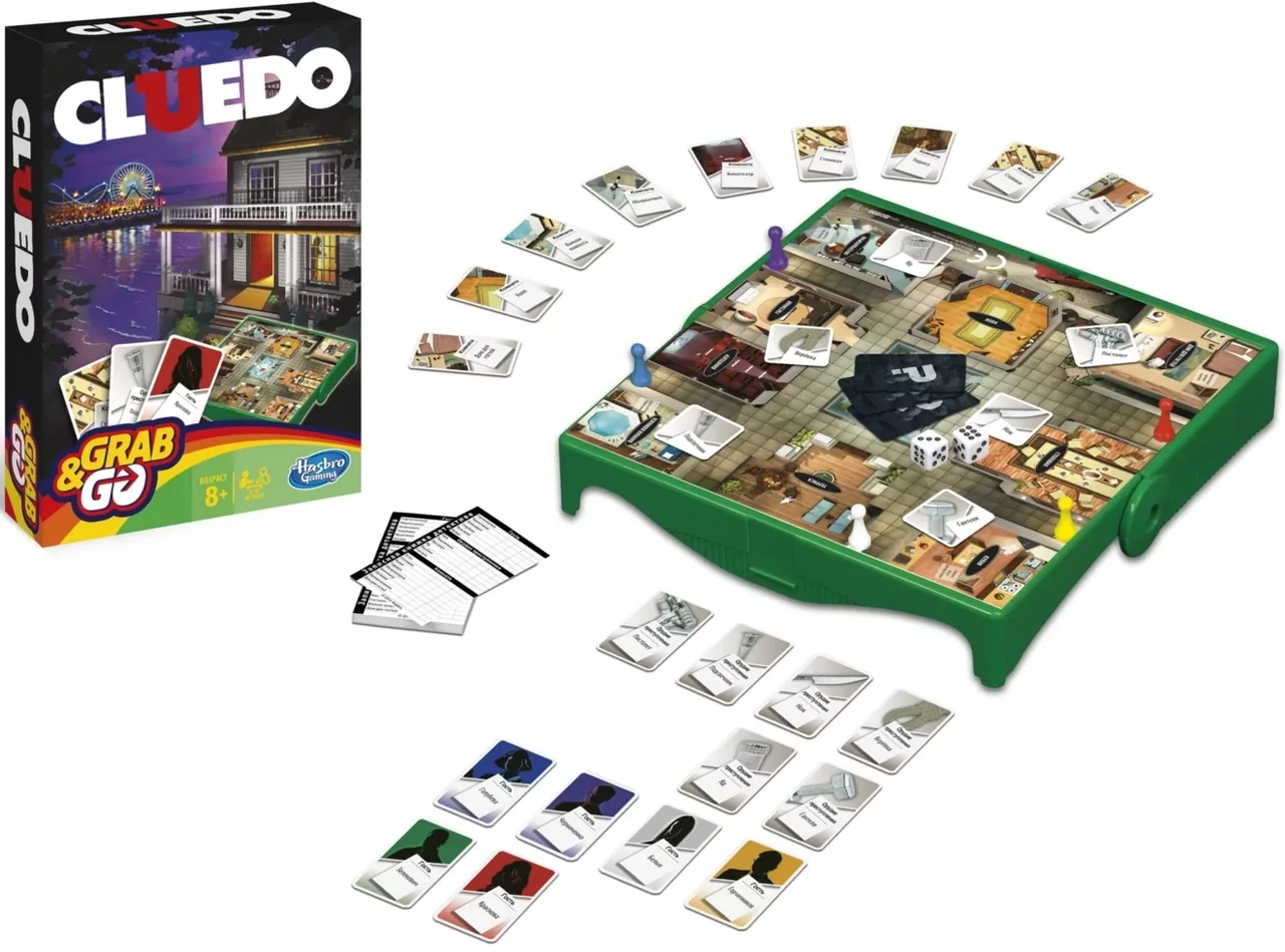 Настольная игра: Cluedo (Клуэдо) Grab&Go | Hasbro - фото 2 - id-p104994033