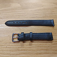 Черный Ремешок на наручные часы 16 мм. Экокожа. Ремешки. Рассрочка. Kaspi RED