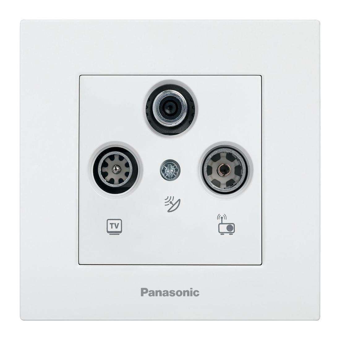 Розетка телев. Panasonic Karre Plus WKTC04632WH-RU концевая TV-SAT скрыт. IP20 белый (упак.:1шт)