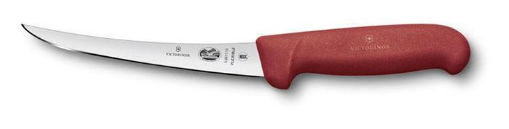 Нож кухонный Victorinox Fibrox (5.6611.15) стальной разделочный лезв.150мм прямая заточка красный