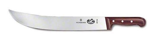 Нож кухонный Victorinox Cimeter (5.7300.36) стальной разделочный для стейка лезв.360мм прямая заточка бордовый