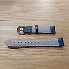 Черный Ремешок "Croco" на наручные часы 18 мм. Экокожа. Ремешки. Рассрочка. Kaspi RED, фото 2