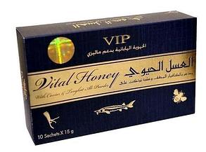Королевский биомед Vital Honey VIP с тонгкат али ( 12 пакетиков, Малайзия), для повышения потенции, фото 2