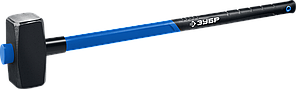Кувалда ЗУБР ″ЭКСПЕРТ″ кованая с обратной двухкомпонентной фиберглассовой рукояткой и защитной резиновой
