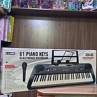 Детский большой синтезатор с микрофоном 61 клавиша 328-05