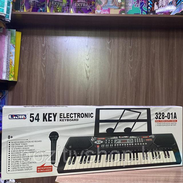 Детский большой синтезатор с микрофоном 54 клавиша 328-05А