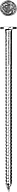 Гвозди ершеные с плоской головкой оцинкованные чертеж № 7811-7038, коробка 5 кг серия «МАСТЕР»