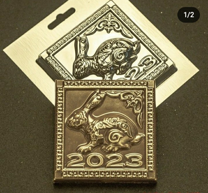 Форма для шоколада заяц плитка 2023