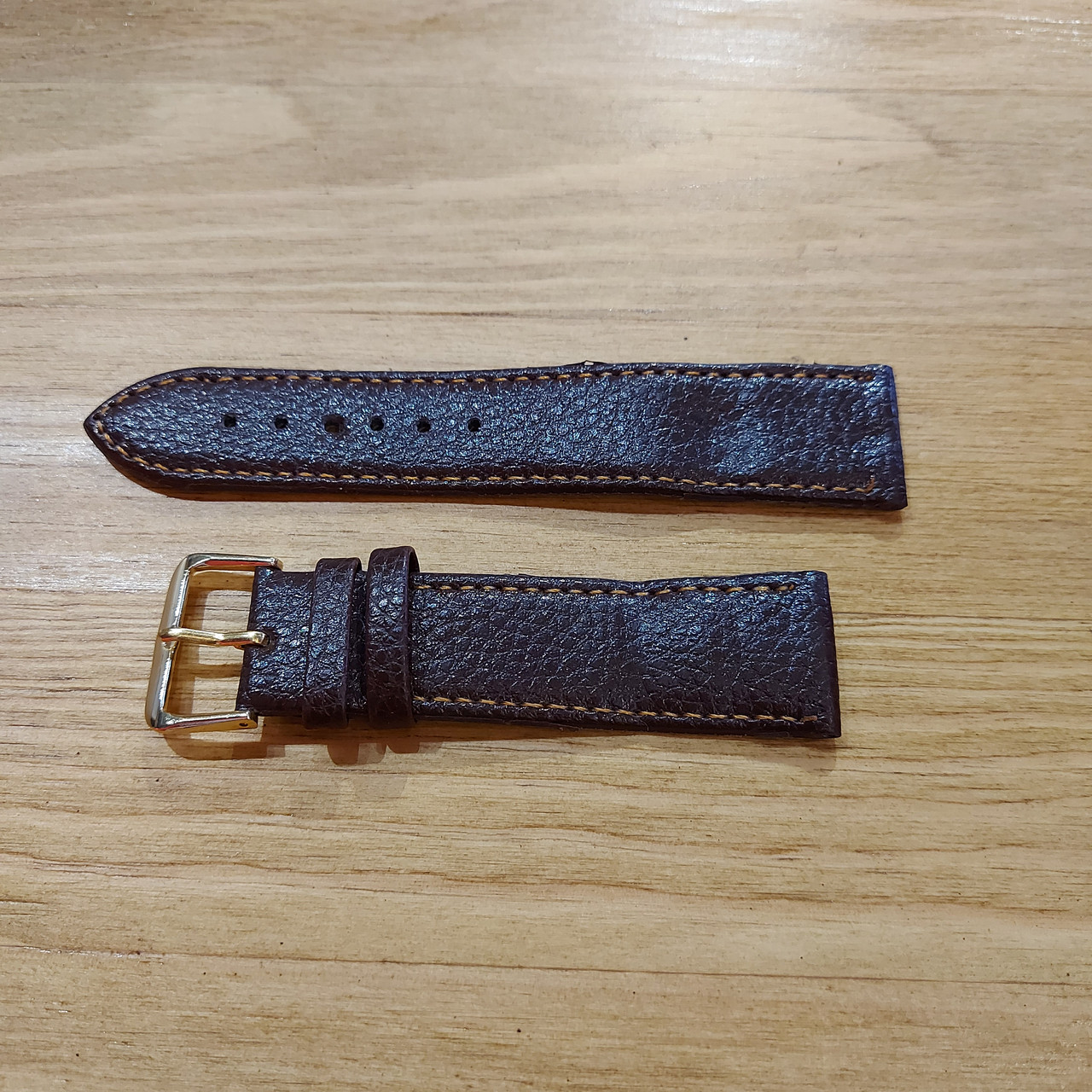 Коричневый Ремешок на наручные часы 22 мм. Экокожа. Ремешки. Рассрочка. Kaspi RED, фото 1