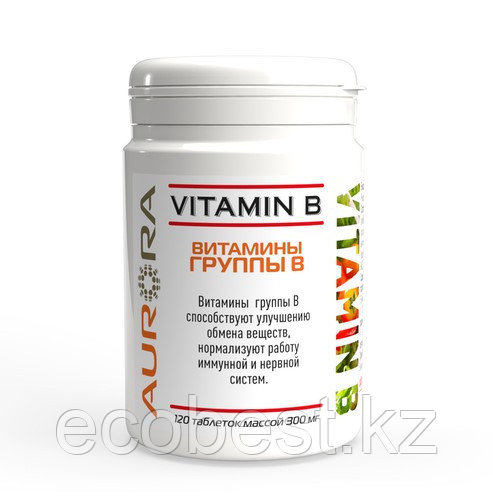 Витамины группы B (Vitamin B), Аврора, 120таб. - фото 1 - id-p105037906