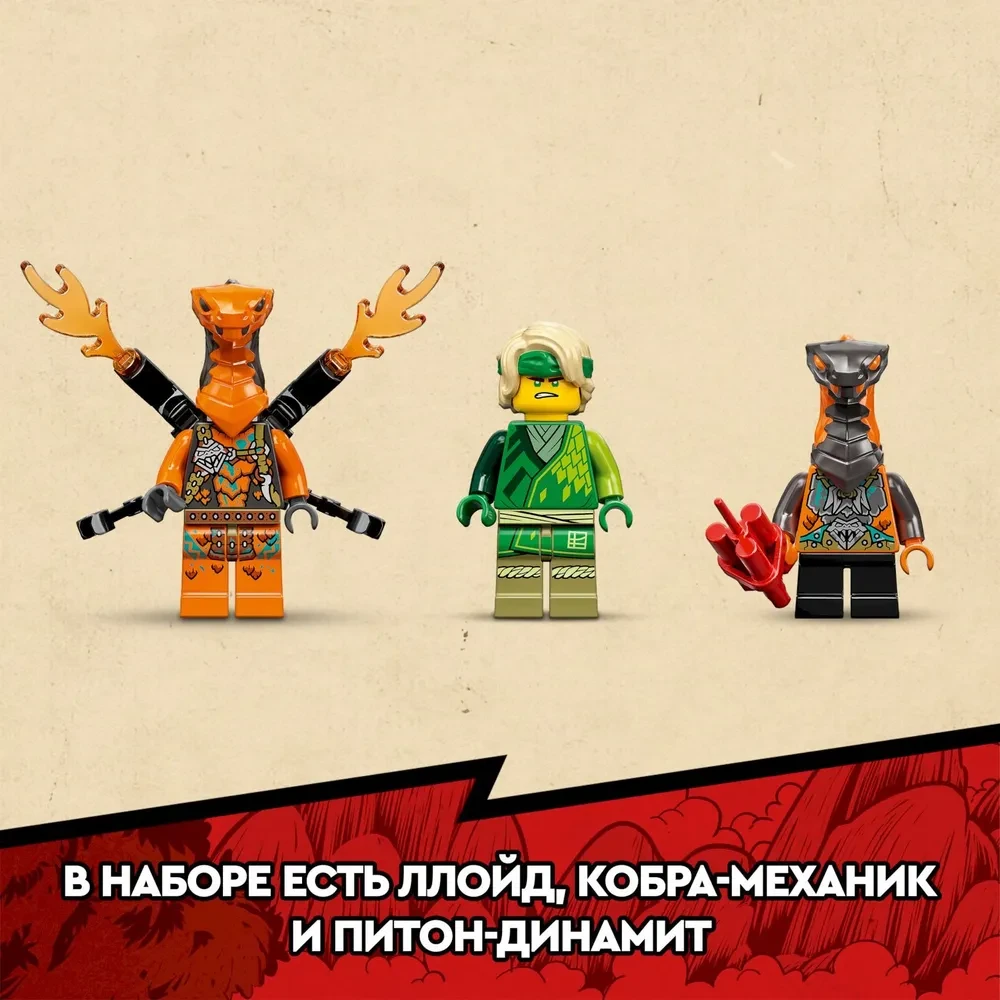 Конструктор Lego 71763 Ниндзяго Гоночный автомобиль ЭВО Ллойда