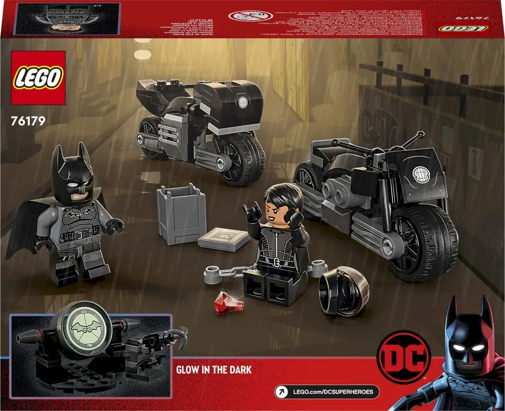 Конструктор LEGO Super Heroes 76179 Бэтмен и Селина Кайл: погоня на мотоцикле - фото 3 - id-p105038833