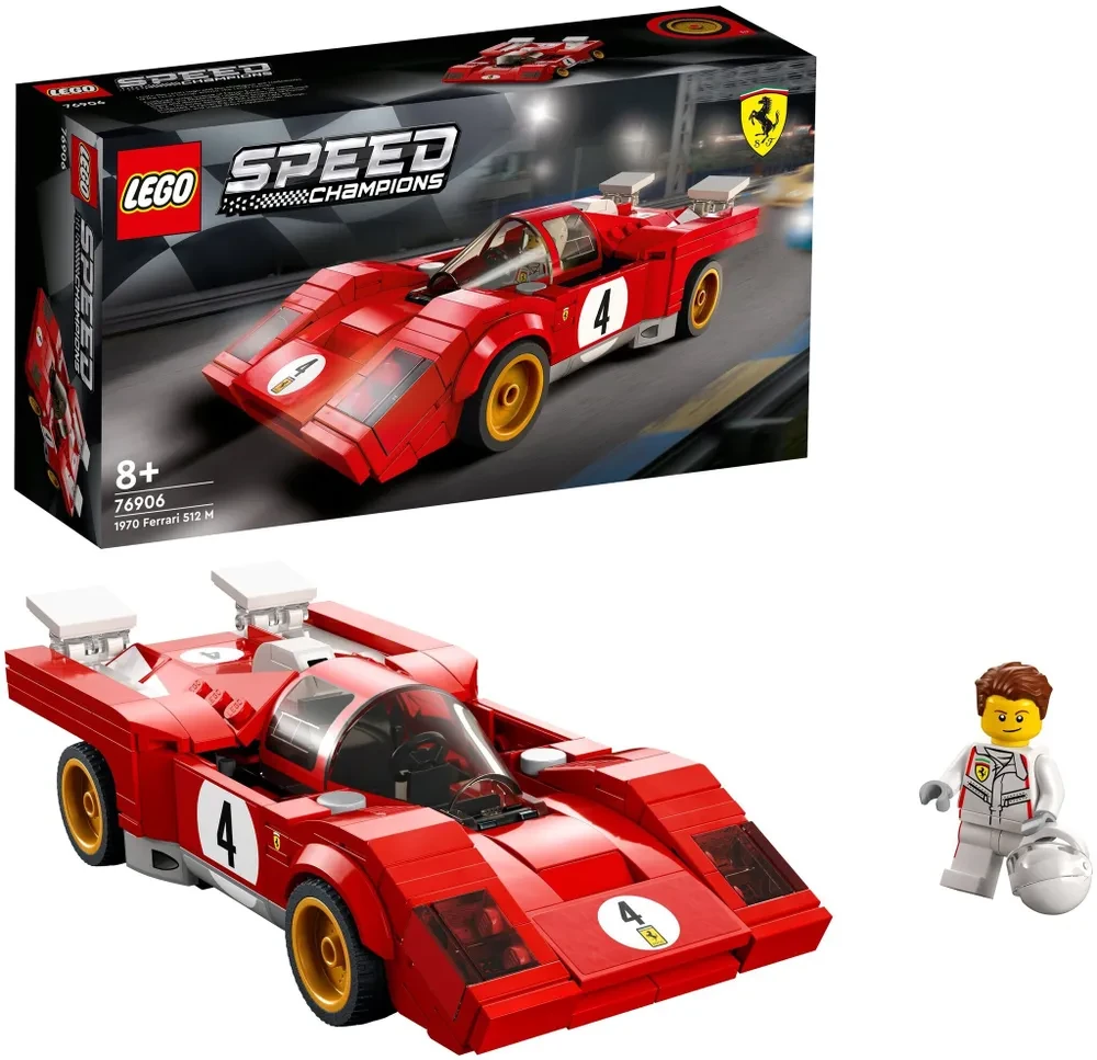 Конструктор LEGO Speed Champions 76906 1970 Ferrari 512 M