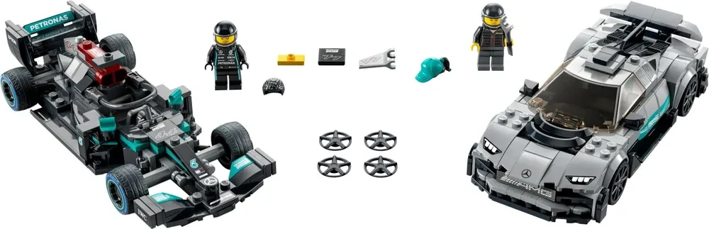 Конструктор Lego Speed Champions 76909 Mercedes-AMG F1 W12 E Performance и Project One