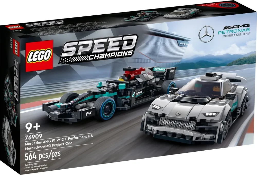 Конструктор Lego Speed Champions 76909 Mercedes-AMG F1 W12 E Performance и Project One