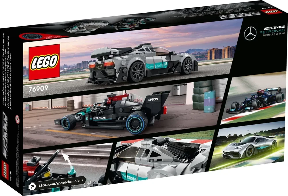 Конструктор Lego Speed Champions 76909 Mercedes-AMG F1 W12 E Performance и Project One