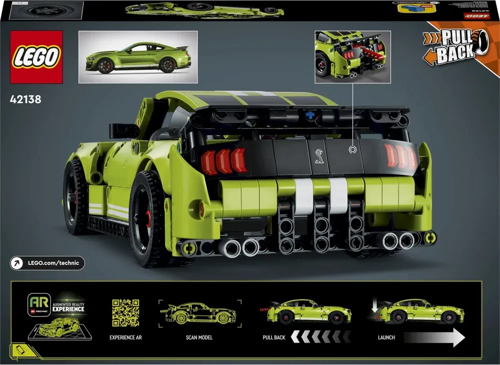 Конструктор LEGO Technic 42138 Ford Mustang Shelby GT500 (для мальчиков)