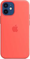 Чехол (клип-кейс) Apple для Apple iPhone 12 mini Silicone Case with MagSafe розовый цитрус (MHKP3ZE/A)