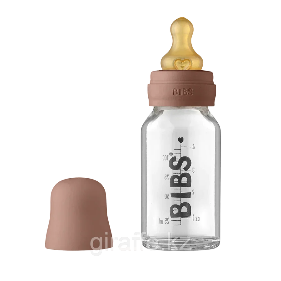 Детская стеклянная бутылочка BIBS 110мл
