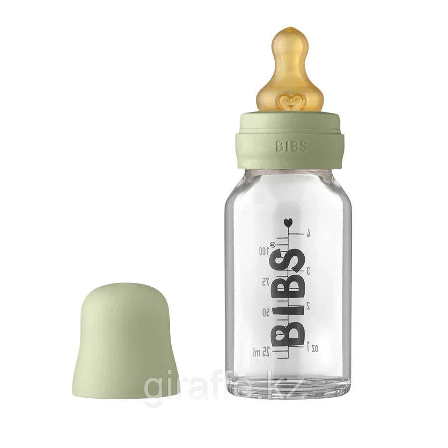 Детская стеклянная бутылочка BIBS 110мл - фото 1 - id-p105045921