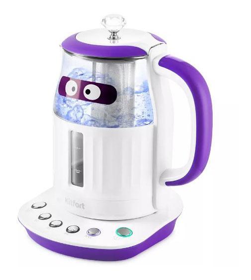 Чайник электрический Kitfort КТ-6129-1 1.5л. 2200Вт фиолетовый