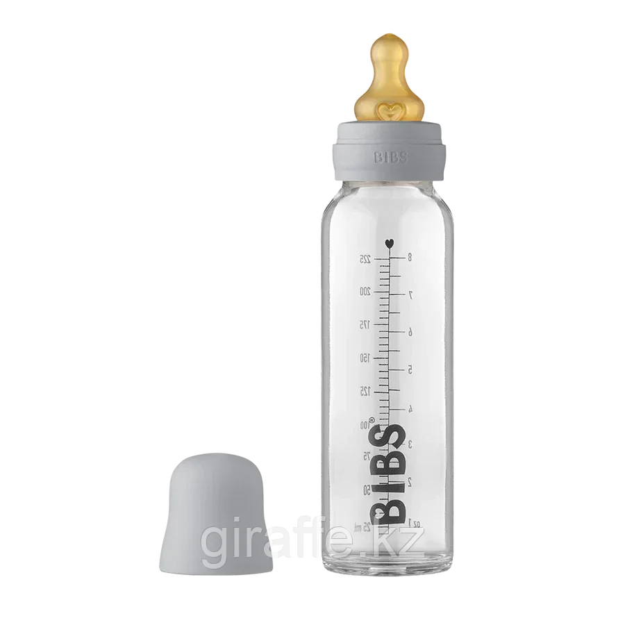 Детская стеклянная бутылочка BIBS 225мл - фото 1 - id-p105045924